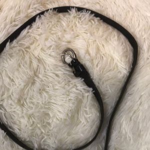 Black belt with silver metal